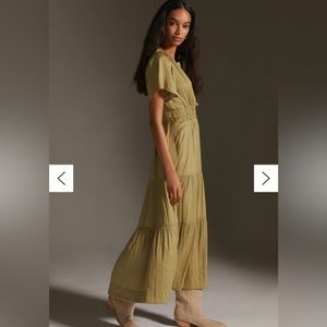 Anthropologie Somerset Olive Maxi Dress